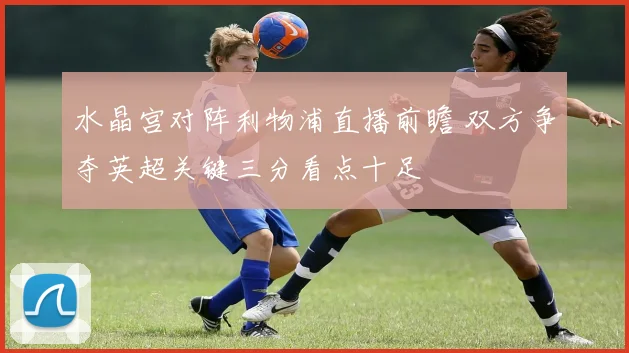水晶宫对阵利物浦直播前瞻 双方争夺英超关键三分看点十足